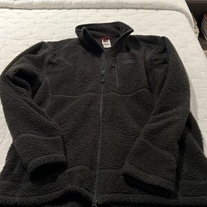 Men’s XL Black North Face Teddy Bear Coat Zip Up! Like new!